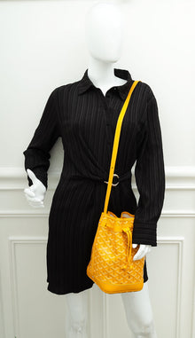 Goyard Yellow Goyardine Petit Flot Bucket Bag