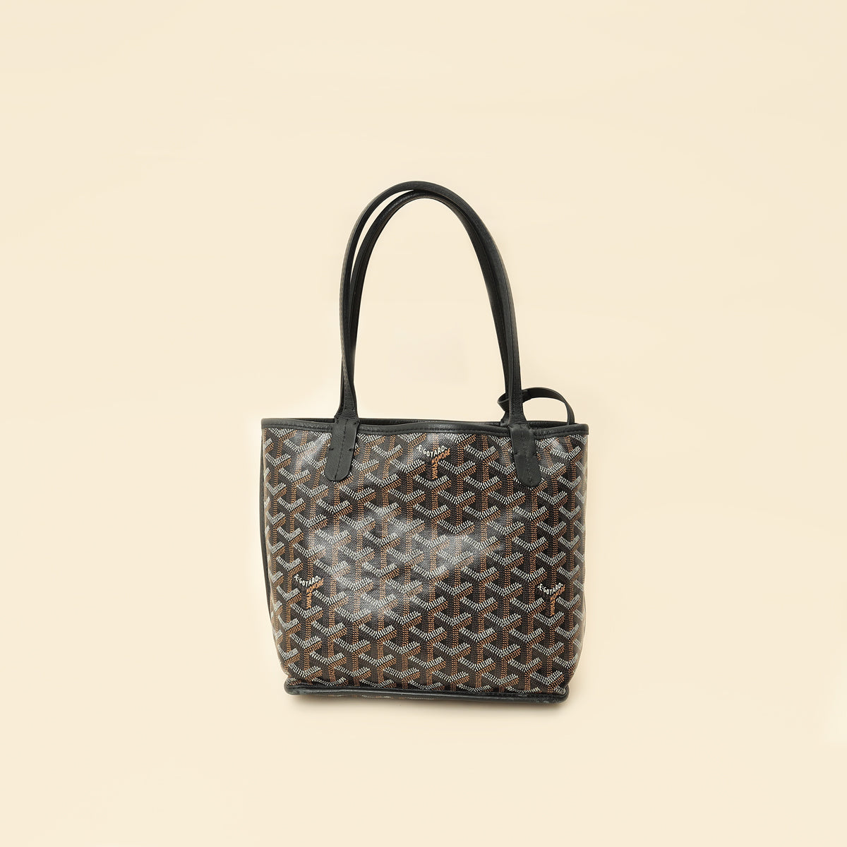 Goyard Black Reversible Anjou Mini Bag