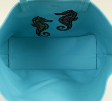 Goyard Turquoise Limited Edition Embroidered Seahorse Anjou PM Bag