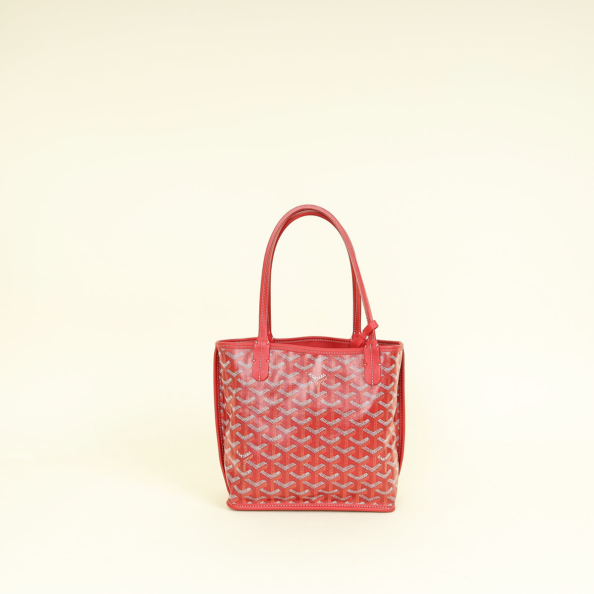 Goyard Red Goyardine Mini Anjou Reversible Bag