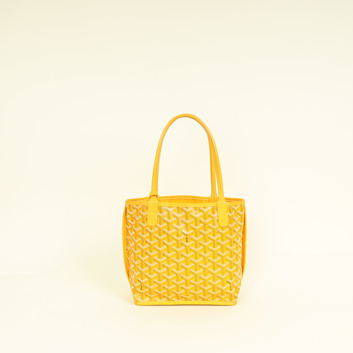 Goyard Yellow Goyardine Mini Anjou Reversible Bag