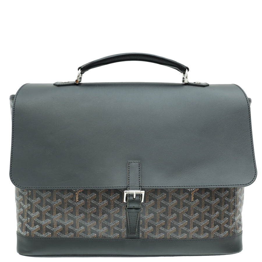 Goyardine Black Citadin Messenger Bag