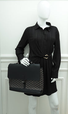 Goyardine Black Citadin Messenger Bag