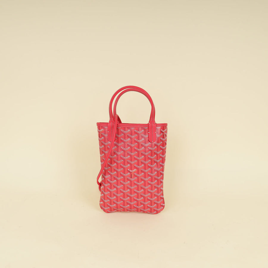 Goyard Fuchsia Goyardine L.E 2025 Poitiers Floral Interior Print PM Mini Bag