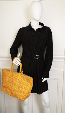 Goyard Yellow Goyardine Saint Louis PM Bag