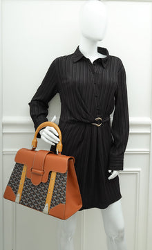 Goyard Bicolor Goyardine Saigon GM Bag