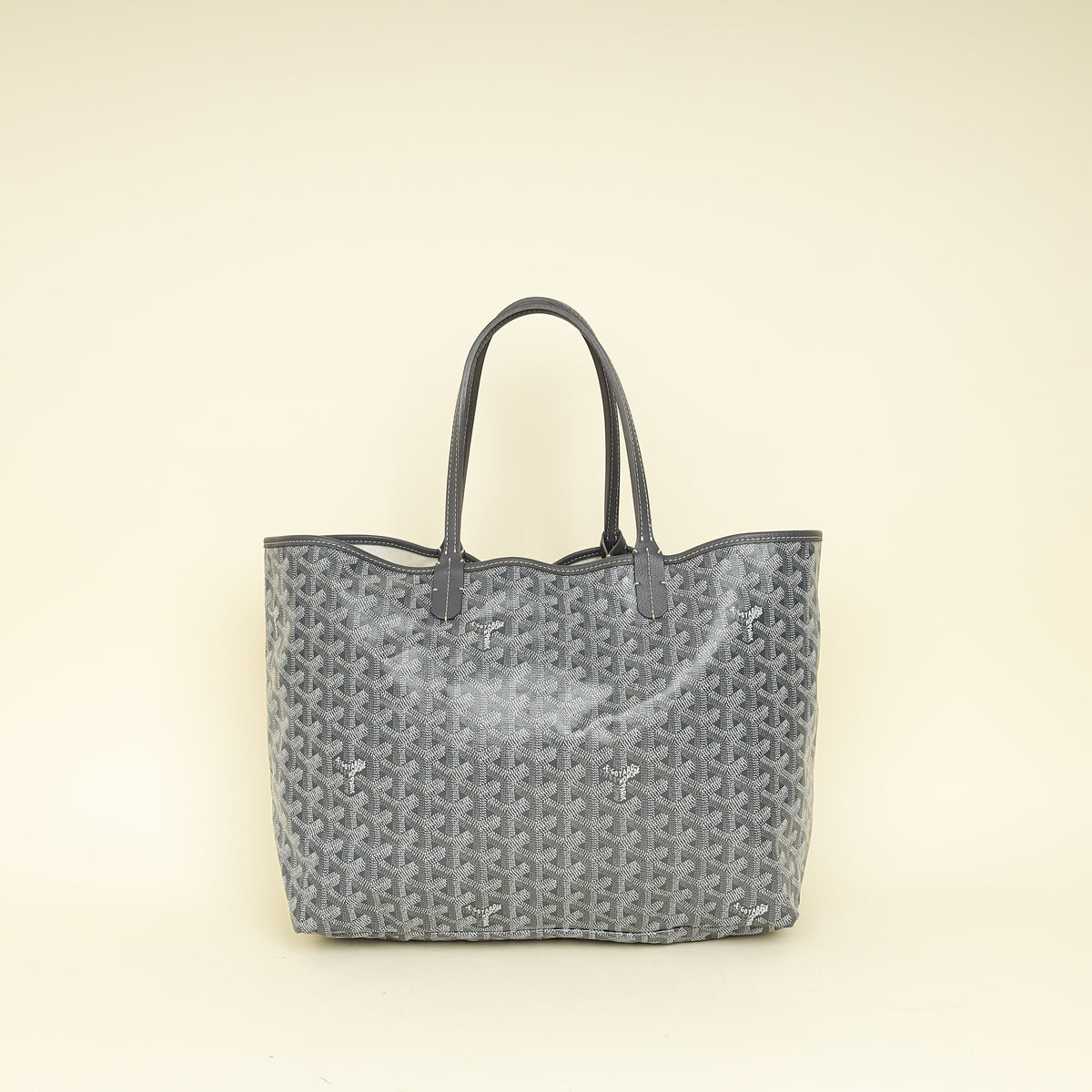 Goyard Grey Goyardine Saint Louis PM Bag