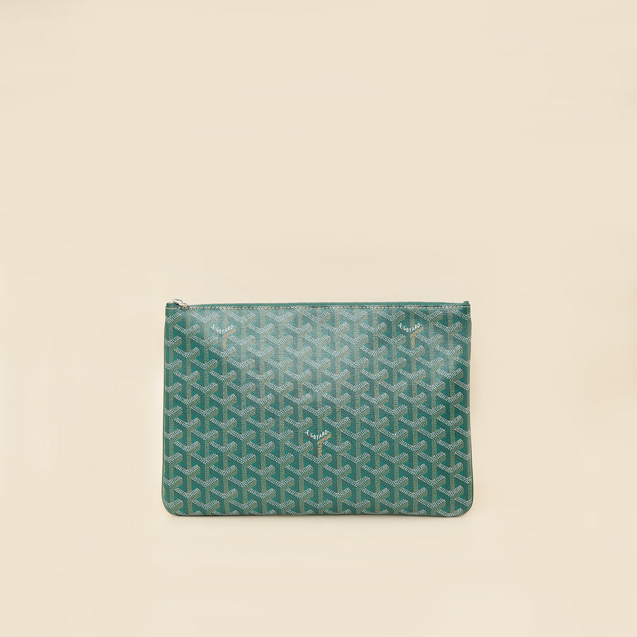 Goyard Green Goyardine Senat MM Pouch