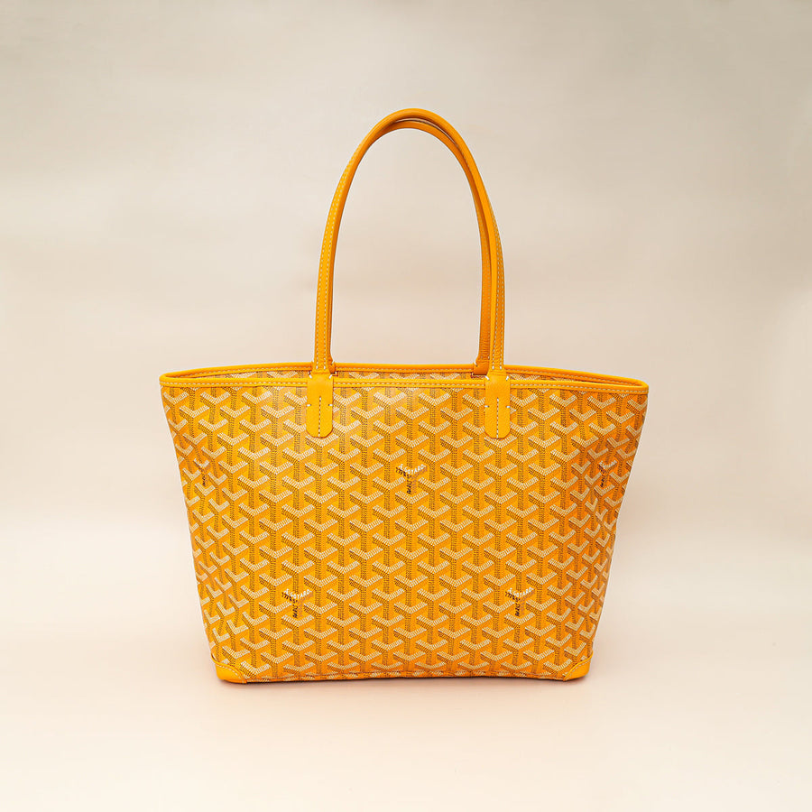 Goyard Yellow Goyardine Artois PM Bag