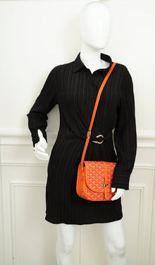 Goyard Orange Goyardine Belvedere PM  Messenger Bag