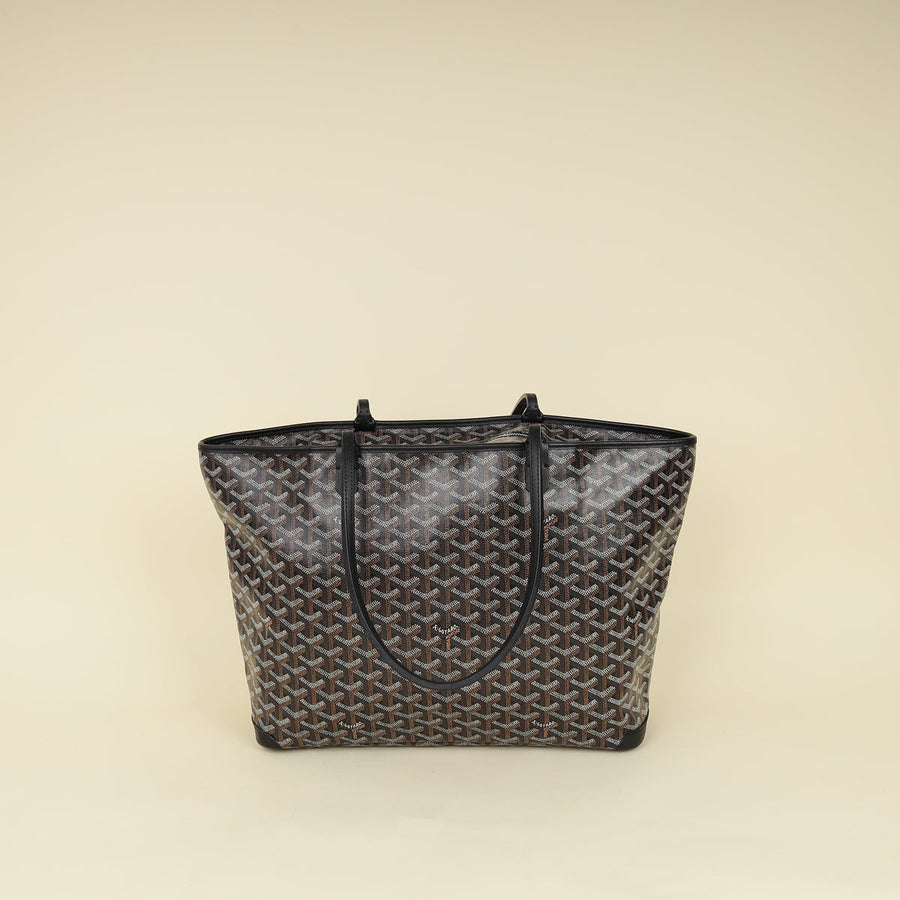 Goyard Black Goyardine Artois MM Bag