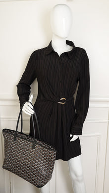 Goyard Black Goyardine Artois MM Bag