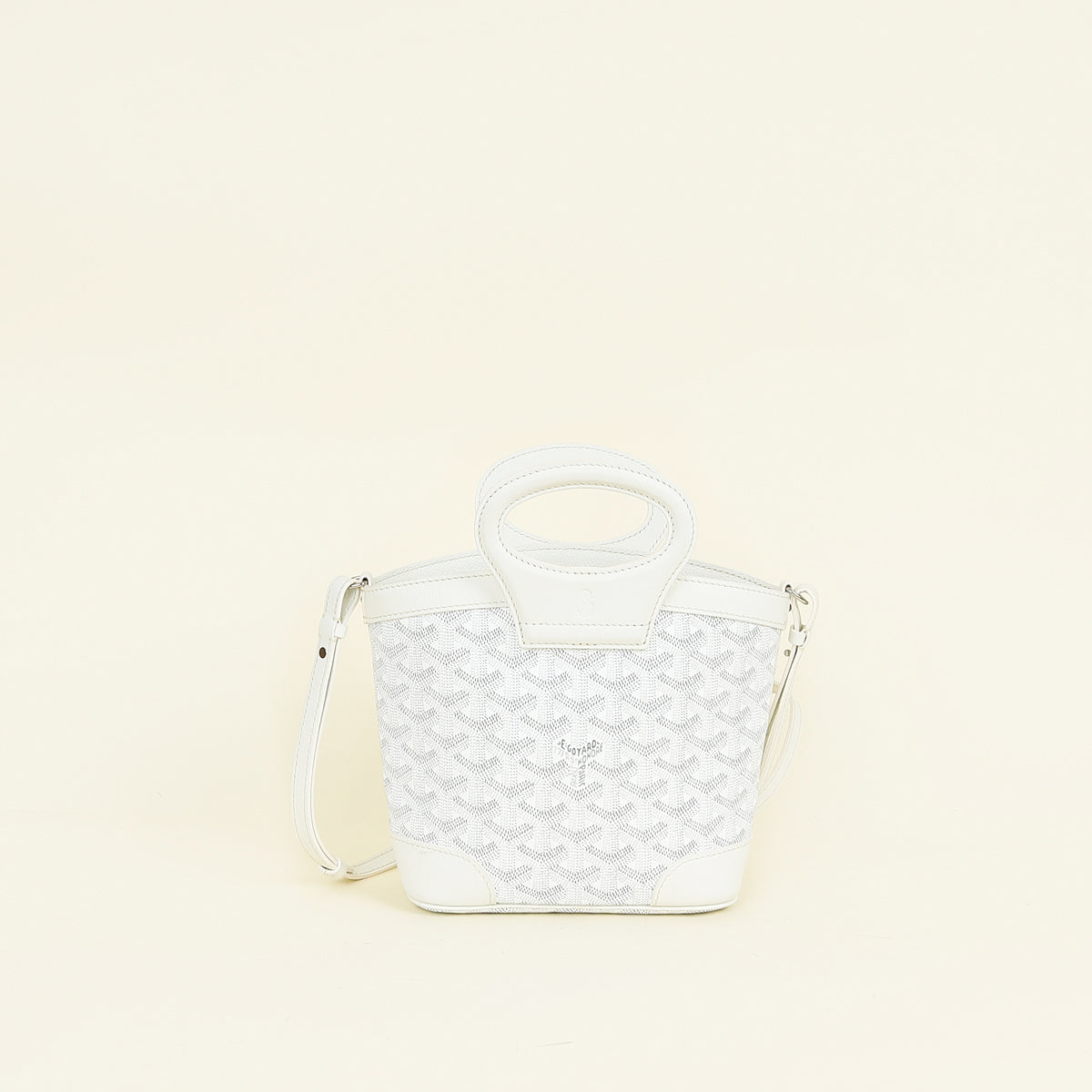 Goyard White Goyardine Beluga Mini Bag
