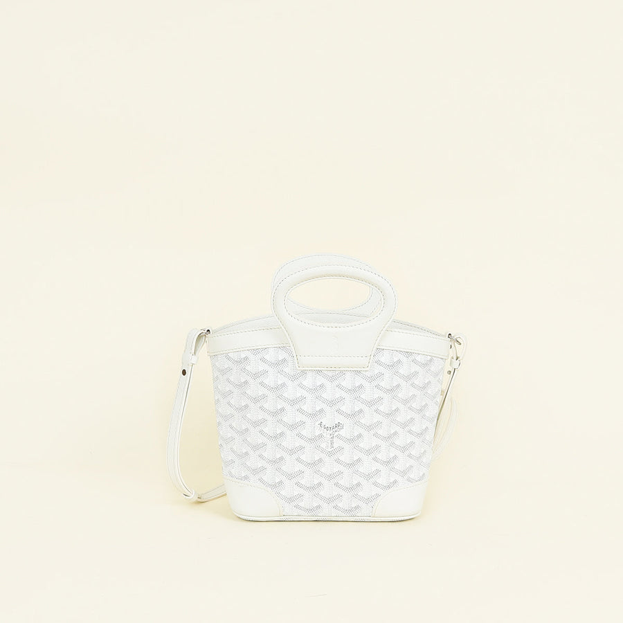 Goyard White Goyardine Beluga Mini Bag
