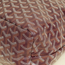 Goyard Burgundy Goyardine Boheme Hobo Bag