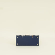 Goyard Navy Blue Goyardine Saigon Structure Mini Bag