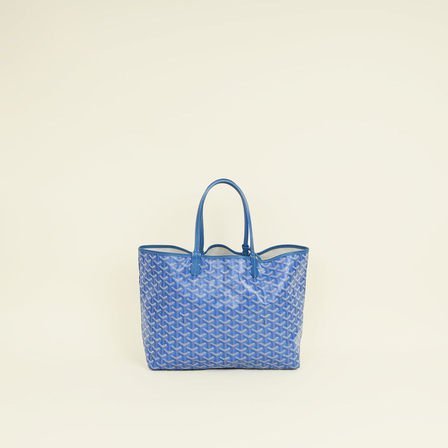 Goyard Blue Goyardine Saint Louis PM Bag