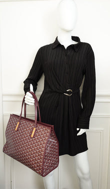 Goyard Burgundy Goyardine Marquises Tote Bag