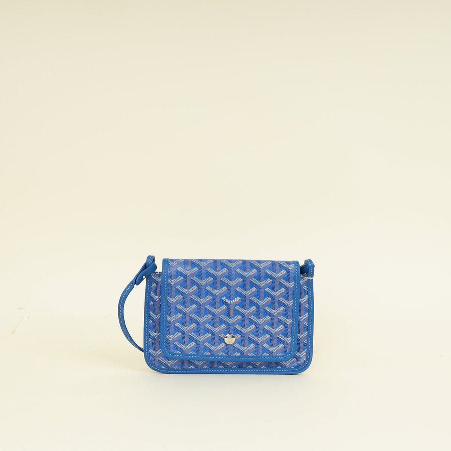Goyard Blue Goyardine Plumet Pouch-Wallet