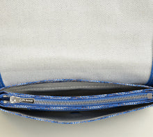 Goyard Blue Goyardine Plumet Pouch-Wallet