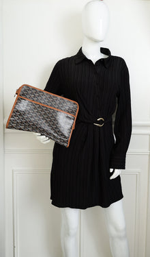 Goyard Brown Goyardine Jouvence GM Pouch