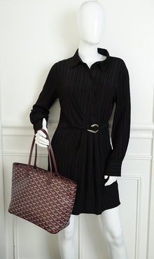 Goyard Burgundy Goyardine Artois PM Bag