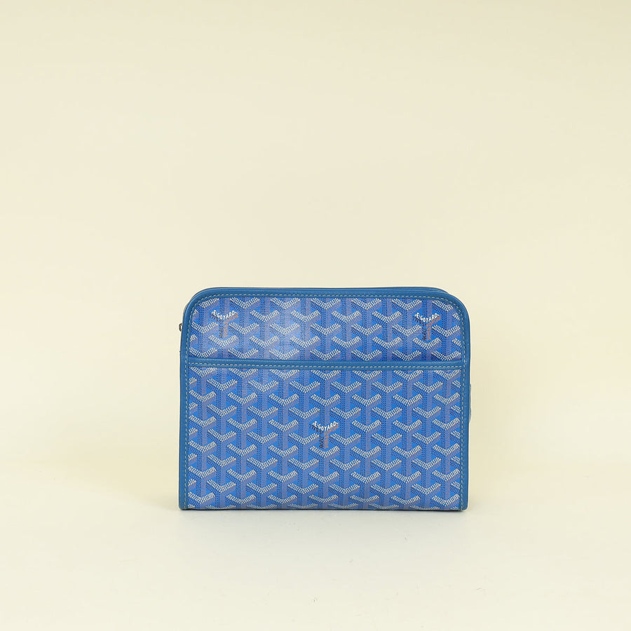 Goyard Blue Goyardine Jouvence MM Pouch