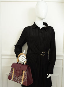 Goyard Burgundy Goyardine Saigon PM Bag