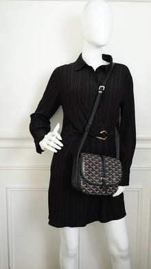 Goyard Black Goyardine Belvedere PM Messenger Bag