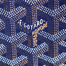 Goyard Navy Blue Goyardine Saigon Structure GM Bag