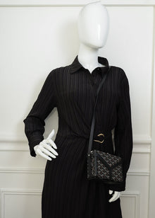 Goyard Black Goyardine Minaudiere Trunk Bag