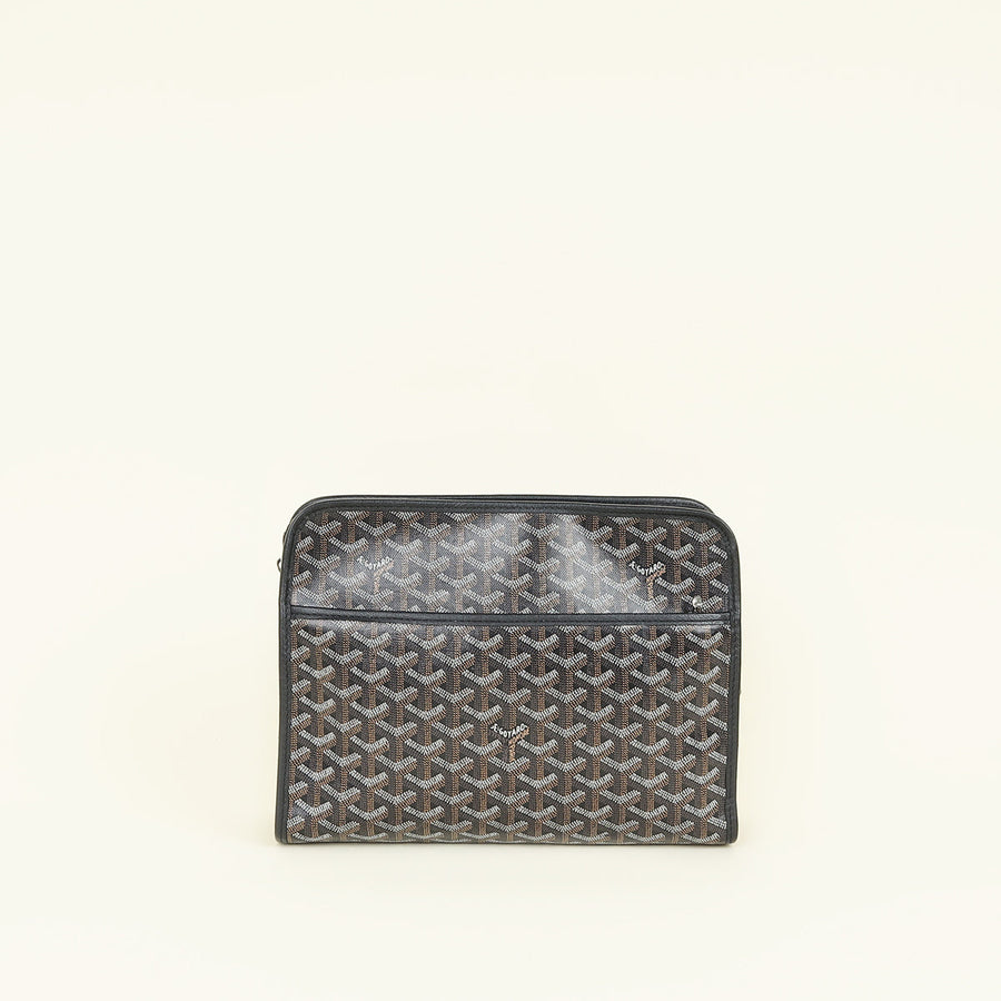 Goyard Black Goyardine Jouvence GM Pouch Bag