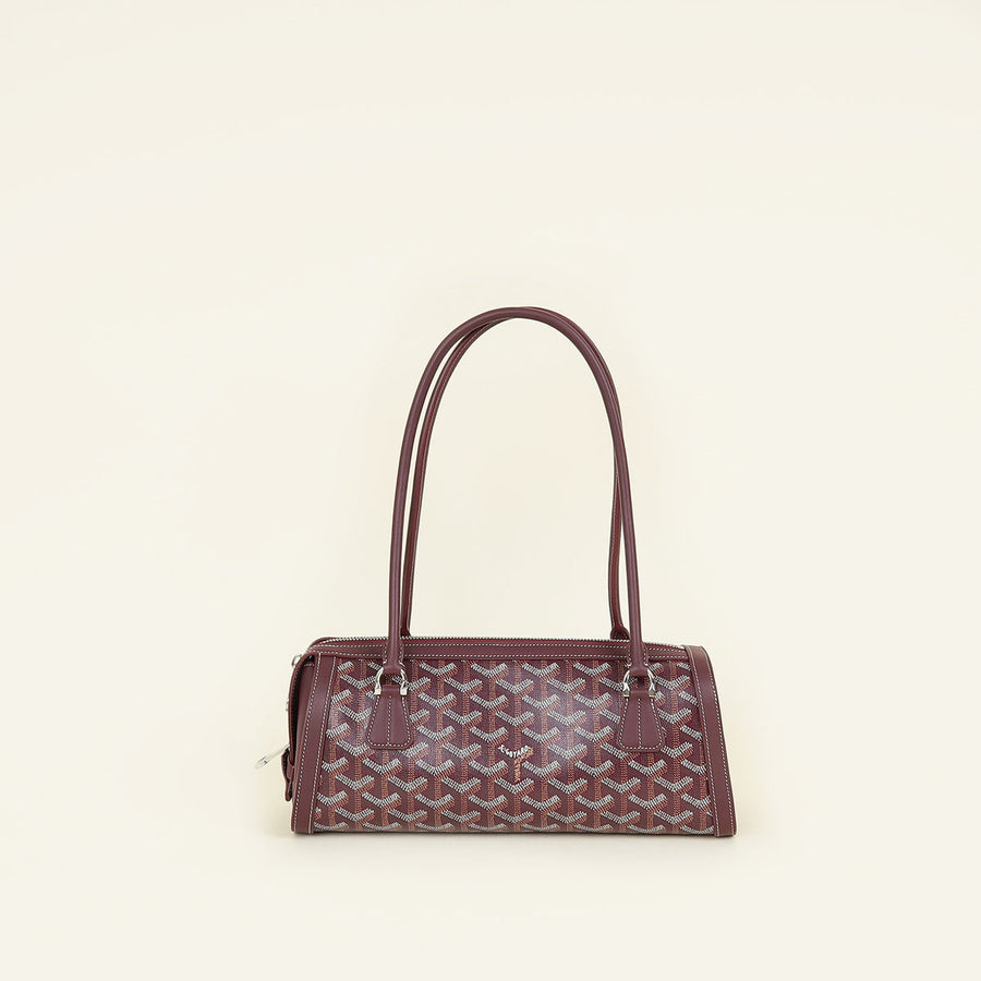 Goyard Burgundy Goyardine Bonbonniere PM Bag