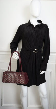 Goyard Burgundy Goyardine Bonbonniere PM Bag