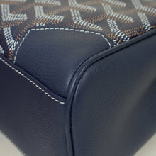 Goyard Navy Blue Goyardine Saigon Mini Souple Bag