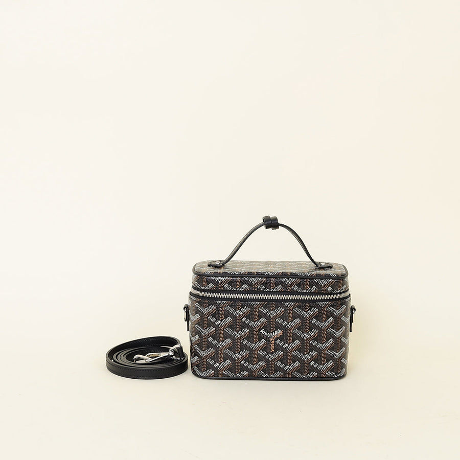 Goyard Black Goyardine Muse Mini Vanity Case