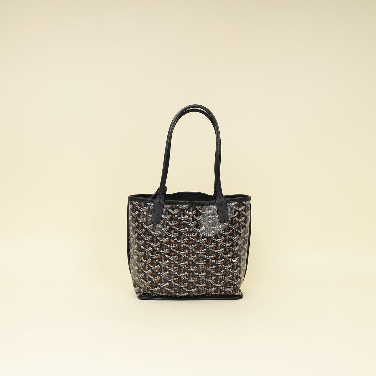 Goyard Black Mini Reversible Mini Anjou Bag