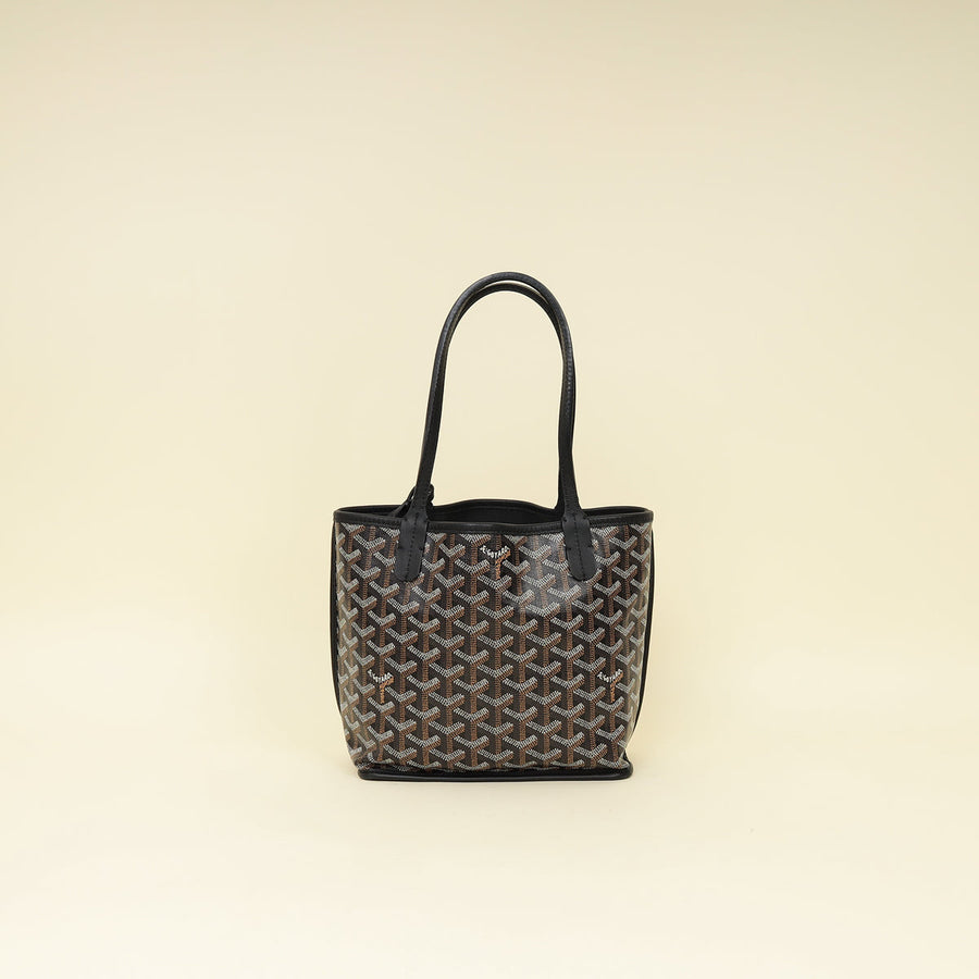 Goyard Black Mini Reversible Mini Anjou Bag