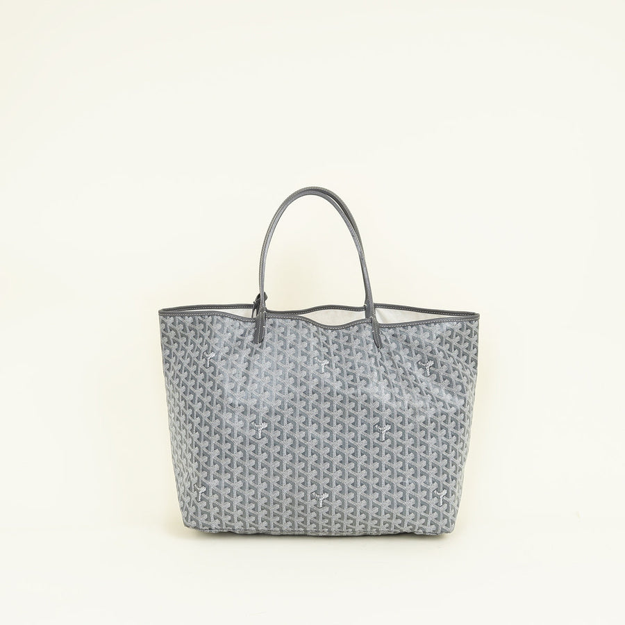 Goyard Gray Goyardine Saint Louis GM Bag