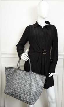 Goyard Gray Goyardine Saint Louis GM Bag