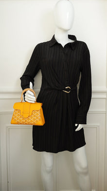 Goyard Yellow Goyardine Saigon Mini Souple Bag