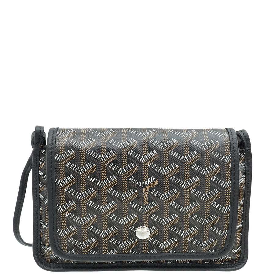 Goyard Black Goyardine Plumet Pocket Wallet Clutch