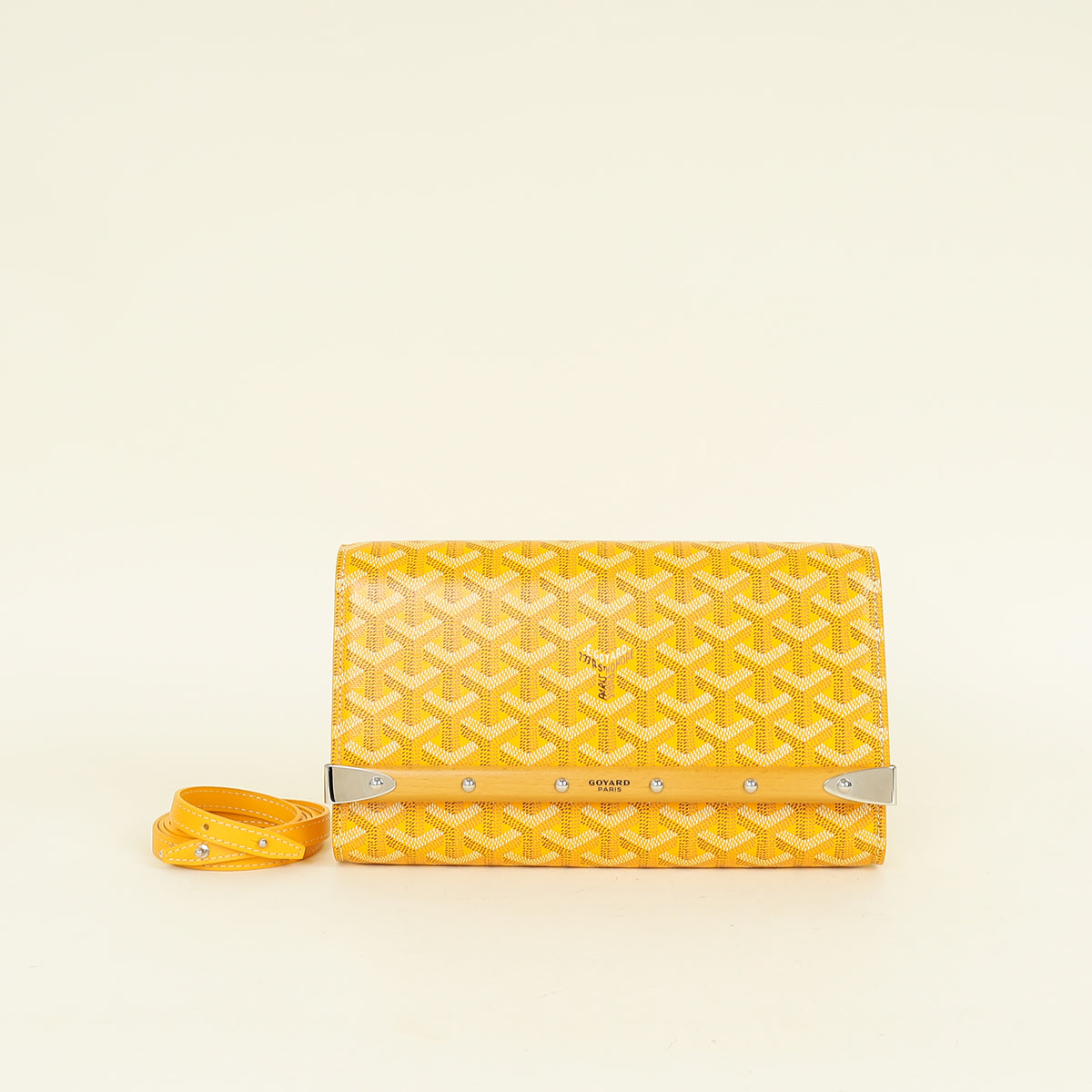 Goyard Yellow Monte Carlo Clutch PM