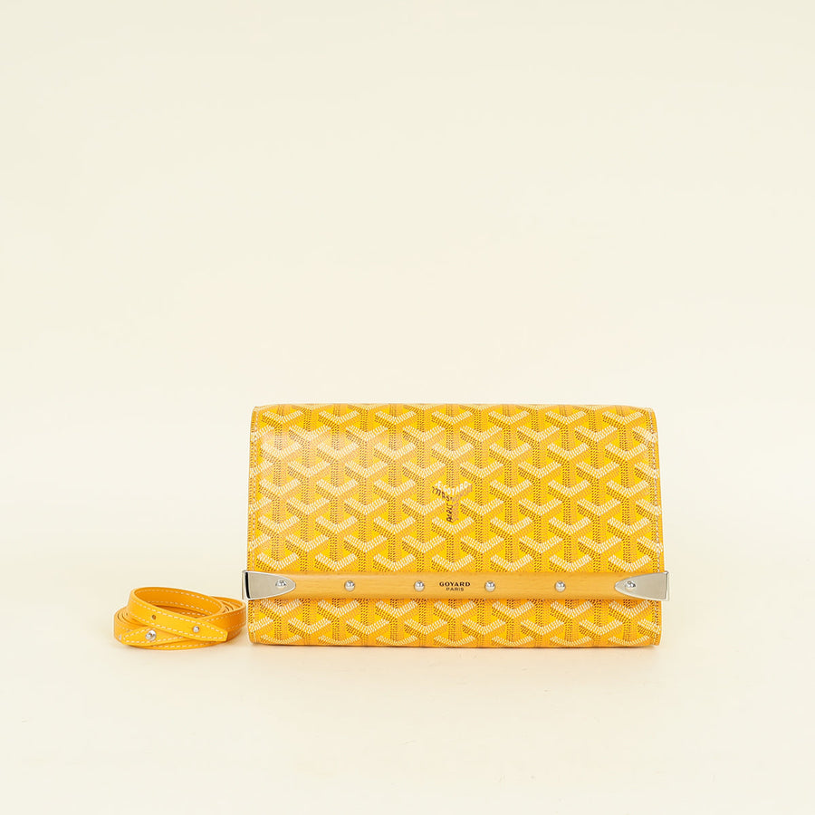 Goyard Yellow Monte Carlo Clutch PM