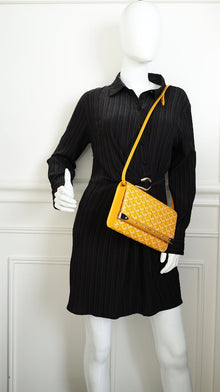 Goyard Yellow Monte Carlo Clutch PM