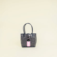 Goyard Navy Reversible w/"Hulot the Dog & Butterfly" Print Mini Anjou Bag