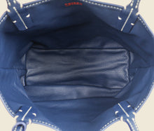 Goyard Navy Reversible w/"Hulot the Dog & Butterfly" Print Mini Anjou Bag