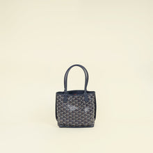 Goyard Navy Reversible w/"Hulot the Dog & Butterfly" Print Mini Anjou Bag
