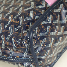 Goyard Navy Reversible w/"Hulot the Dog & Butterfly" Print Mini Anjou Bag