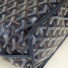 Goyard Navy Reversible w/"Hulot the Dog & Butterfly" Print Mini Anjou Bag